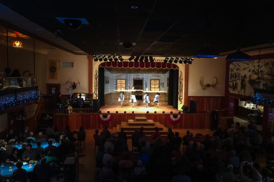 can can dancers at Diamond Tooth Gerties