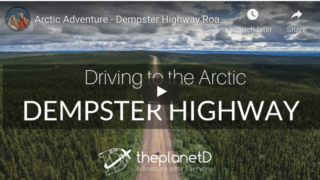 Dempster highway video from Inuvik Northwest Territories to Dawson City Yukon