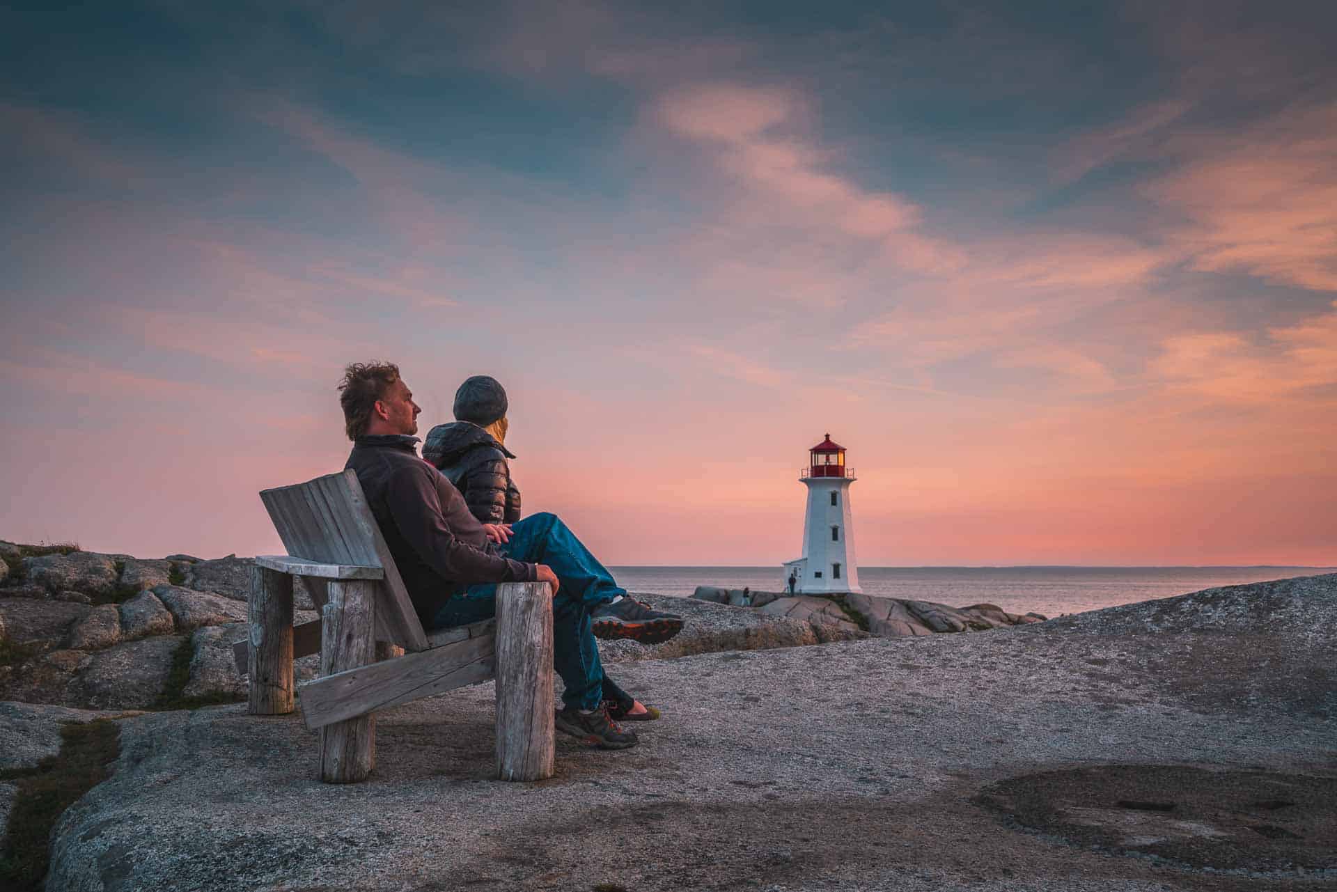 Peggy's Cove Lighthouse in Nova Scotia