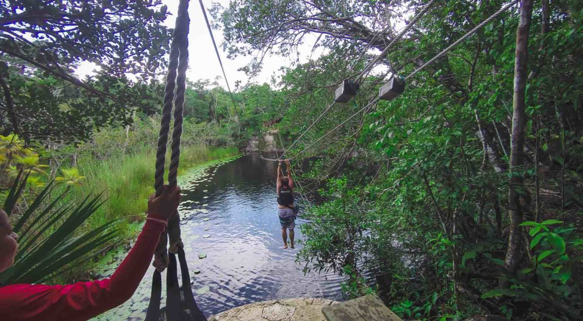 zip lining in cancun