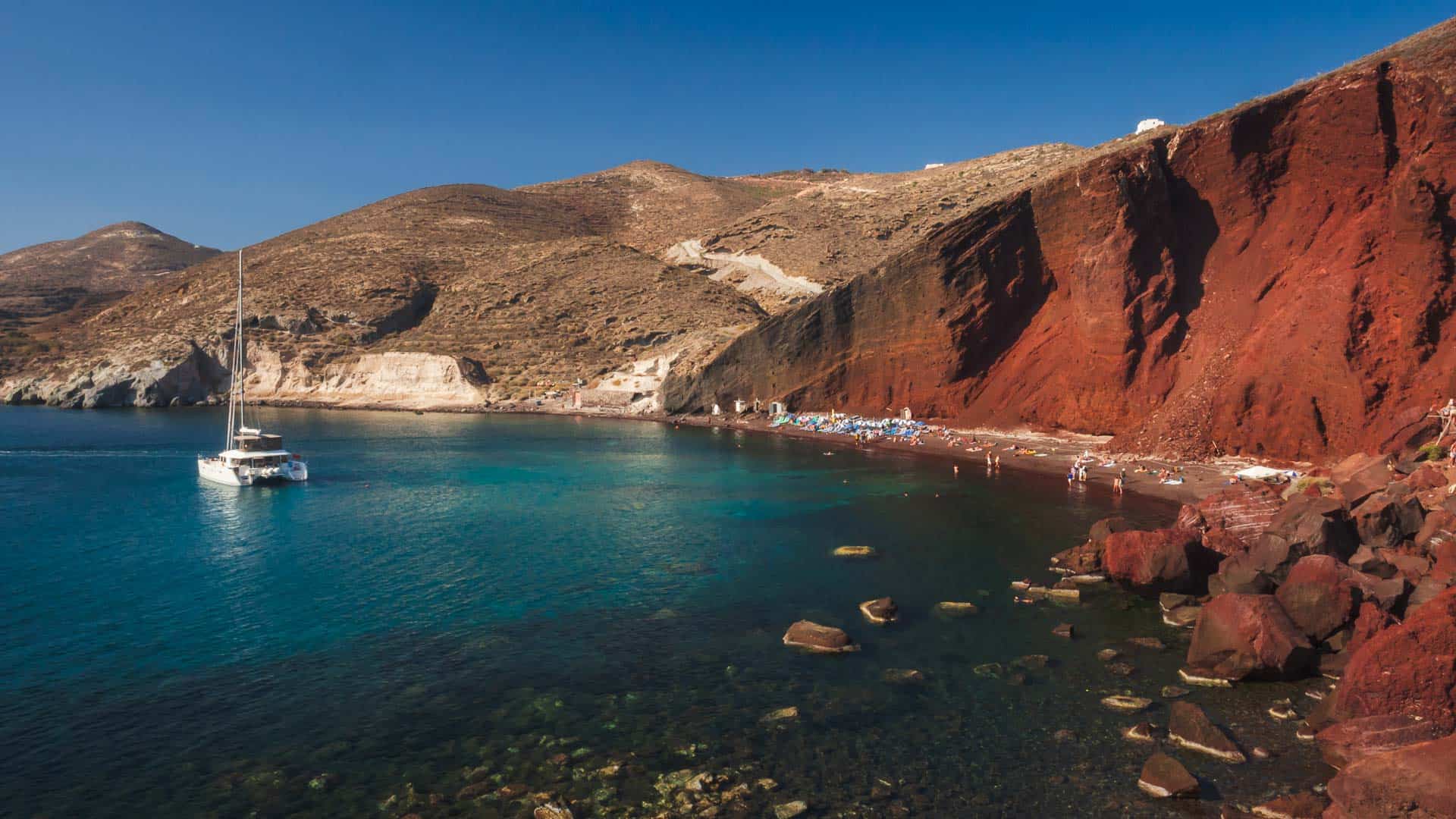 red beach santorini