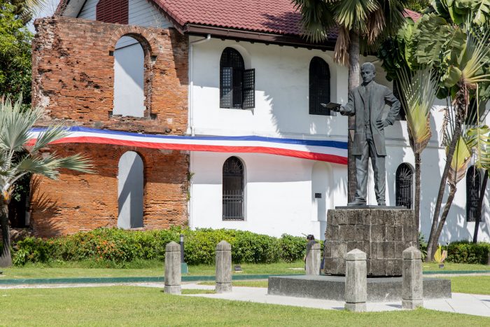 Rizal Statue in Fort Santiago at Intramuros, Manila photo via Depositphotos