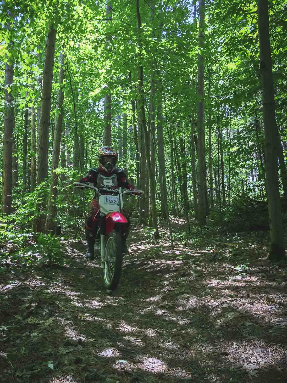 ganaraska forest trail tours dirt biking