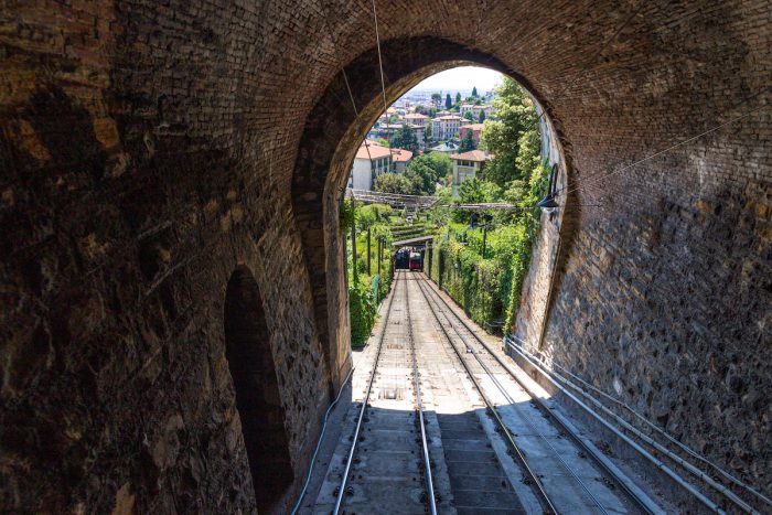 Como-Brunate funicular, Italy photo via Depositphotos