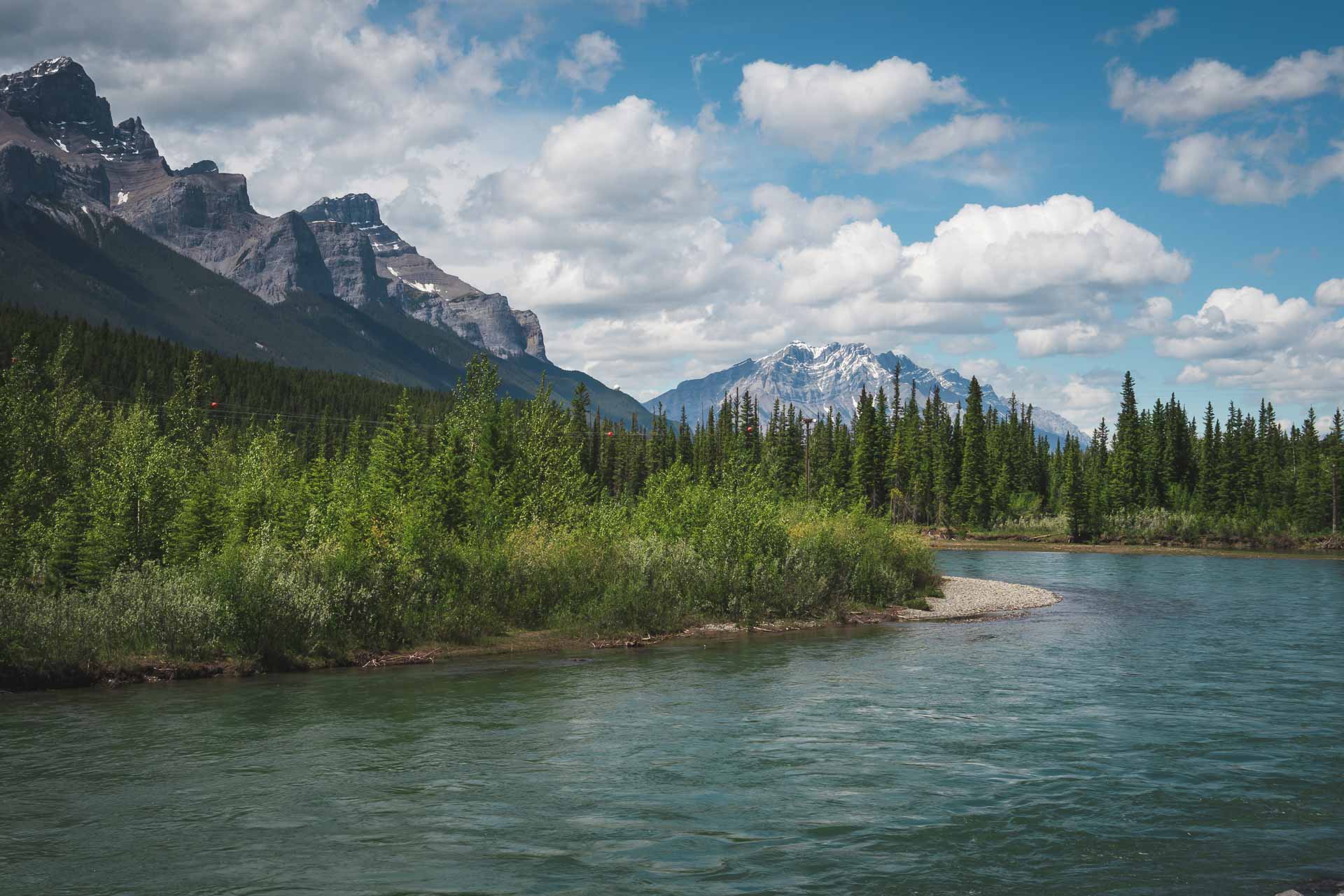 bow river view canmore alberta