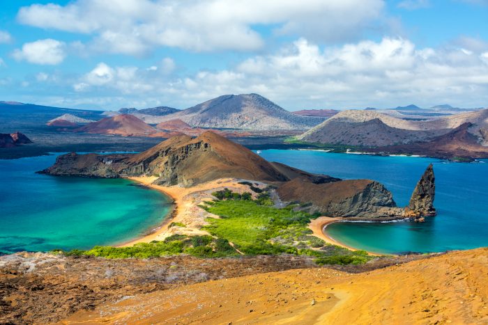 View from Bartolome Island photo via Depositphotos