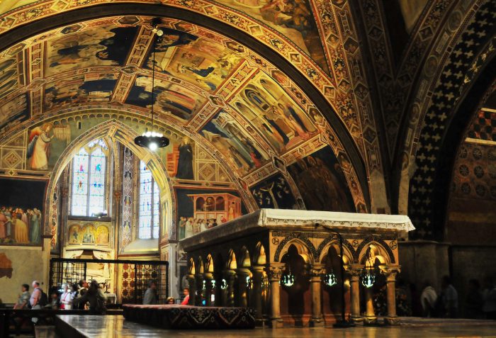 The main altar of the lower church.