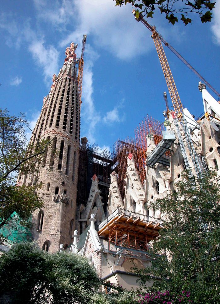 Cranes and scaffolding are permanent fixtures around the cathedral as work continues till 2026, when, hopefully, it finally finishes.