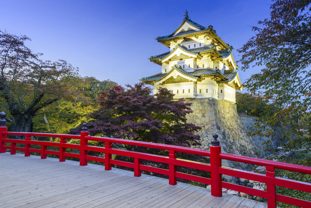 Hirosaki Castle photo via Depositphotos