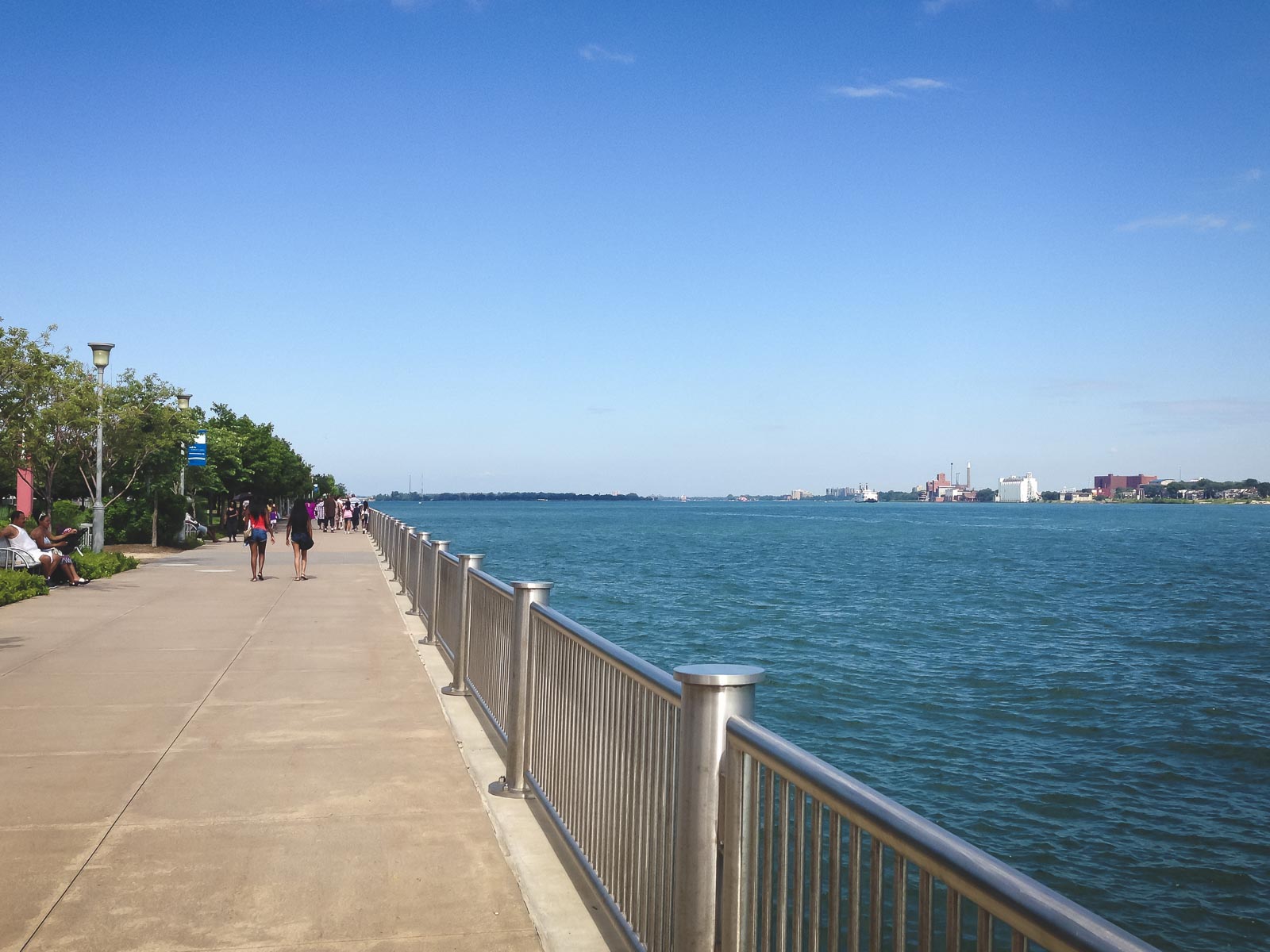 Looking out towards Belle Isle Park