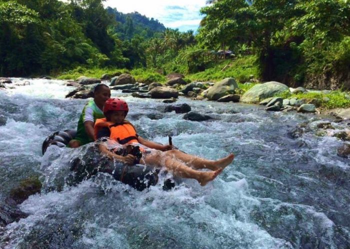 Whitewater tubing in Maitum