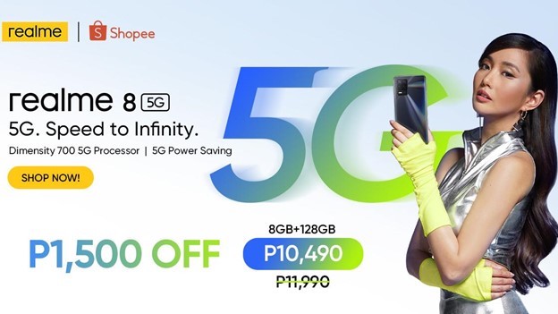 The new realme 8 5G delivers  top-notch 5G experience without compromise