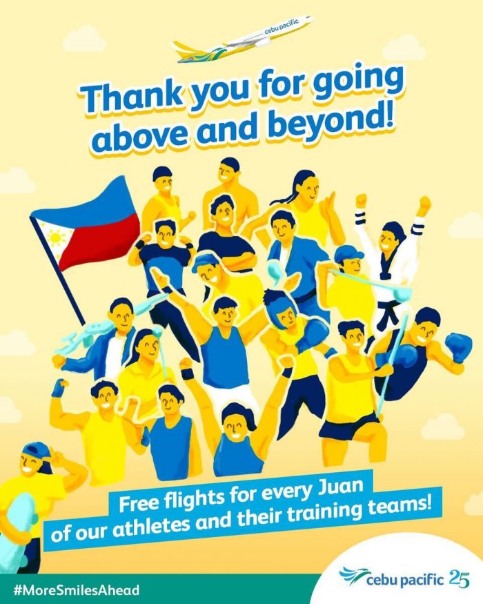 Cebu Pacific gifts Philippine Olympic delegation with free flights