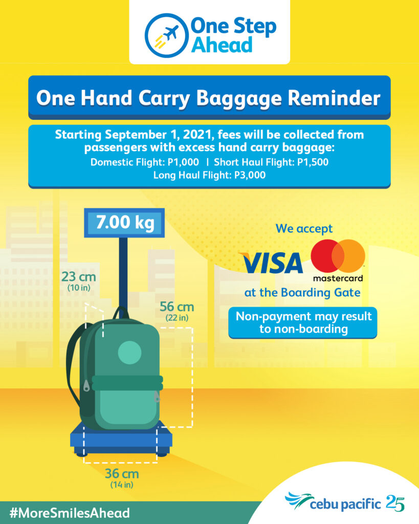 Cebu Pacific to strictly implement one carryon baggage policy