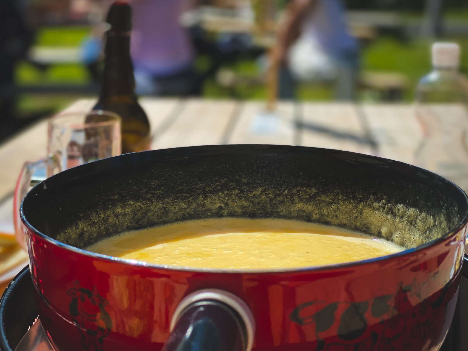 Cheese Fondue in St. Moritz Switzerland