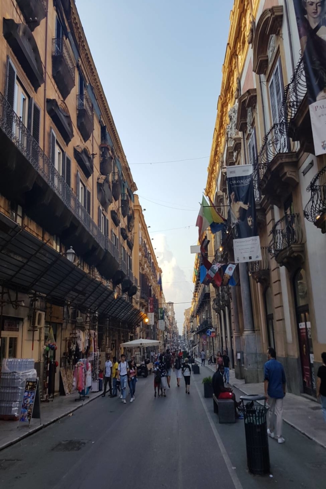 Grabbing a cocktail at Maqueda in Palermo