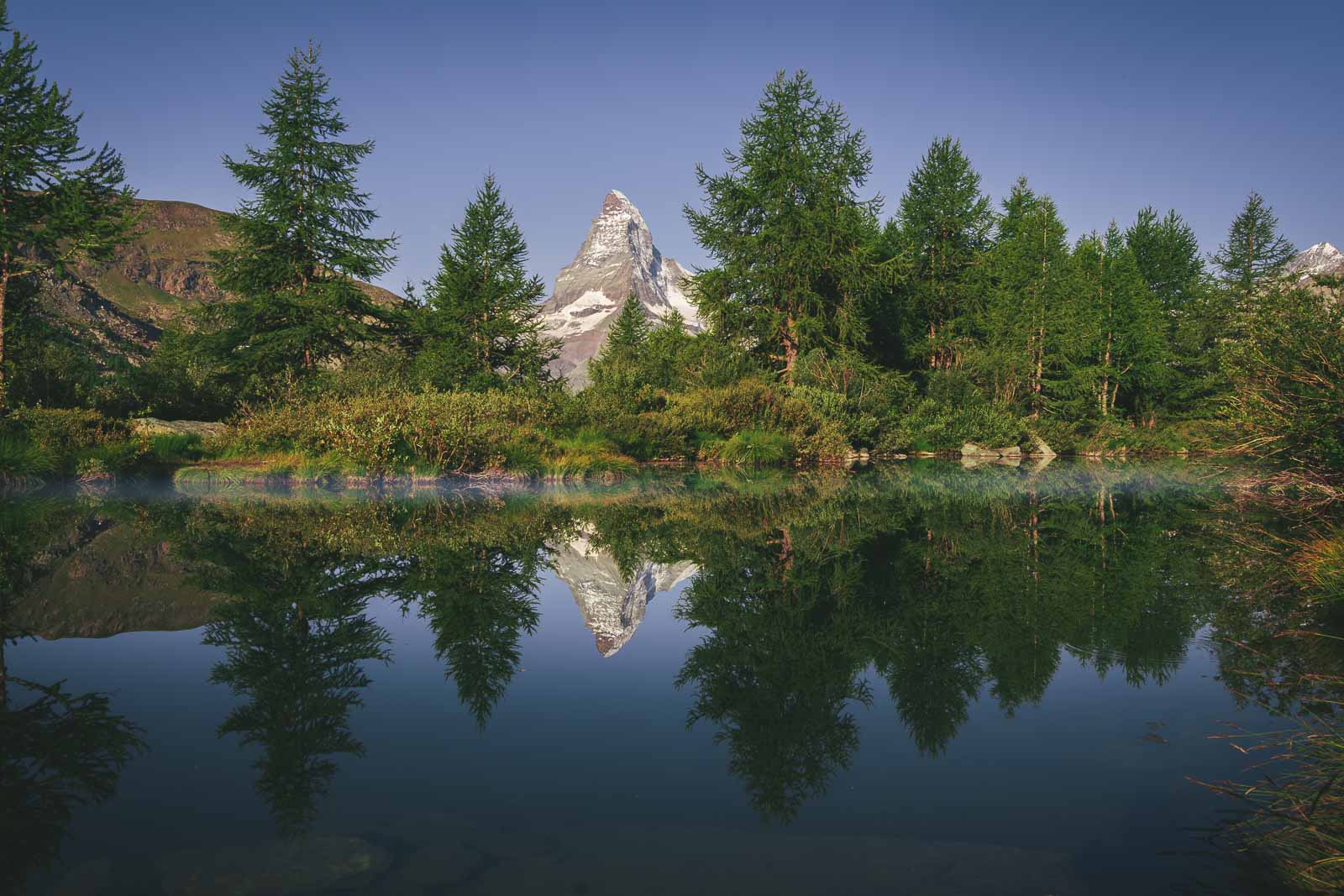 Hiking 5 lakes trail in Zermatt Switzerland