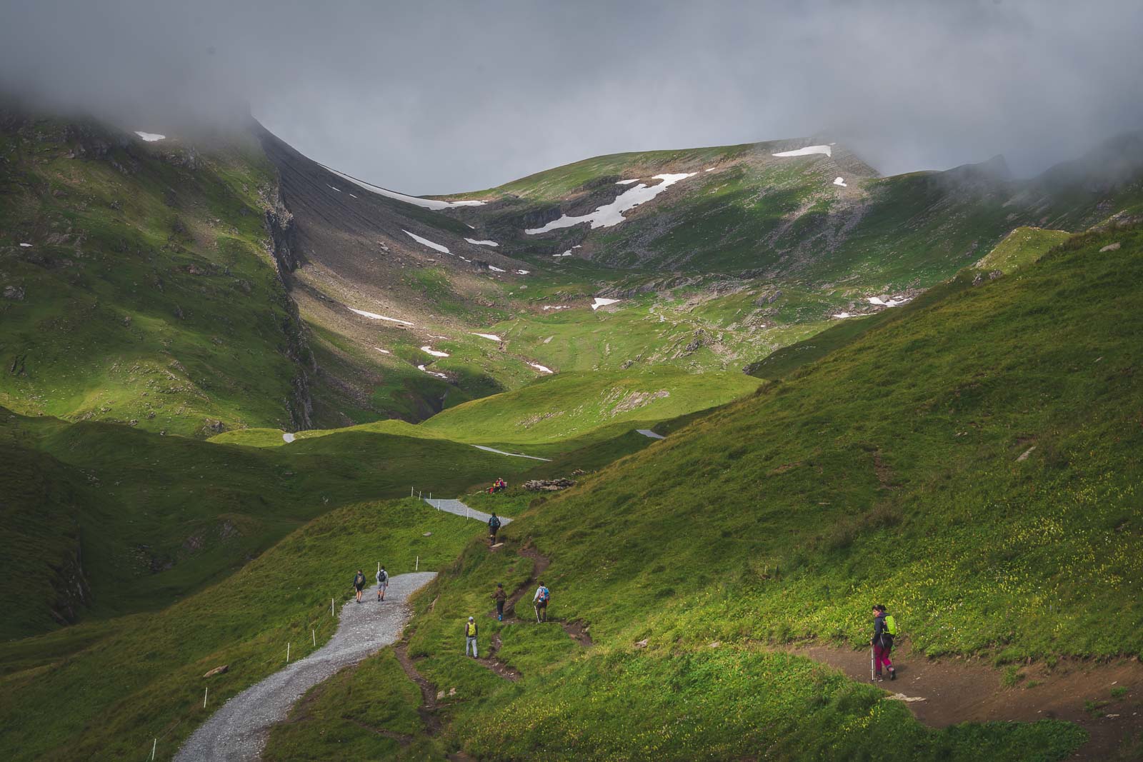 Hiking to Bachalpsee in Switzerland