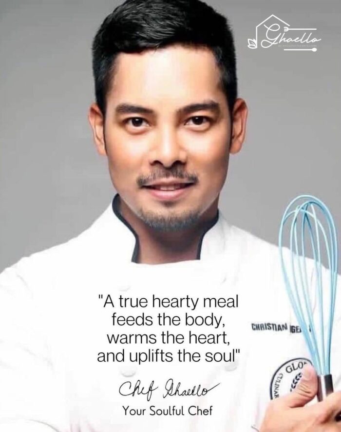 Chef Ghaello Salva- Your Soulful Chef, in his own words