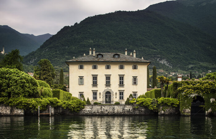 Exterior View from Lake Como Villa Balbiano