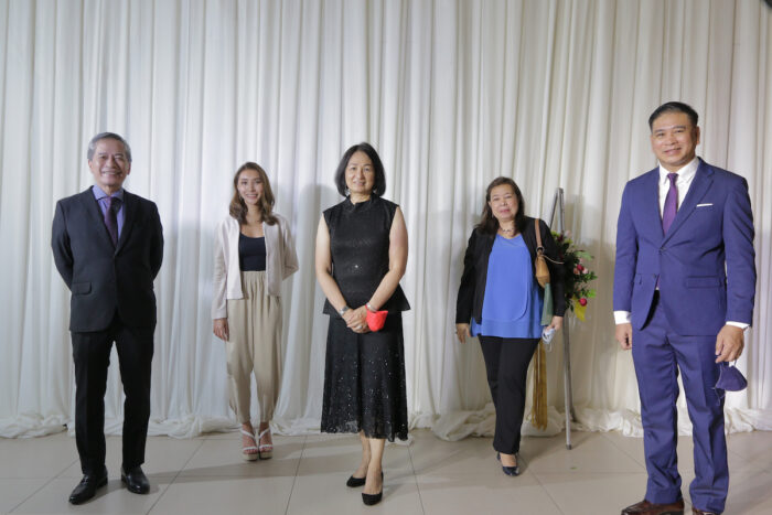 A Walk Through Time Exhibit Opening, from left to right: Mr. Nestor Jardin, Consultant of SM Hotels and Conventions Corp.; Miss Aniela Tolentino, an international entrepreneur, environment advocate, and the eldest daughter of Congressman Bambol and Mayor Agnes Tolentino; Miss Peggy Angeles, Executive Vice President of SM Hotels and Conventions Corp.;Director Marites Castro, Regional OIC of Department of Tourism; and Mr. Ramon Makilan, General Manager of Taal Vista Hotel