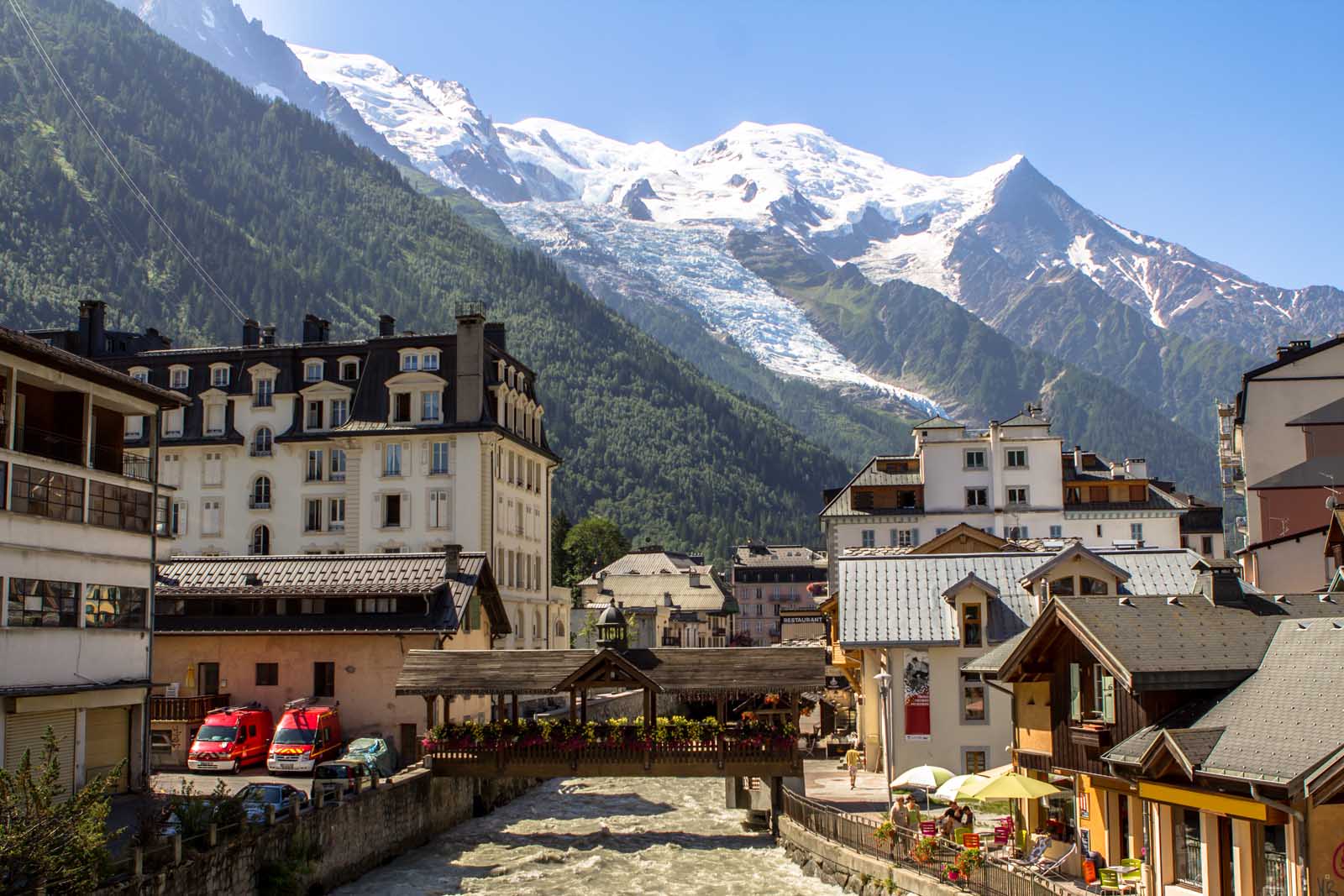 The Beautiful city of Chamonix in France