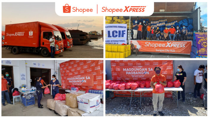 Shopee collaborated with partner brands and utilized its nationwide Shopee Express fleet to dispatch immediate relief