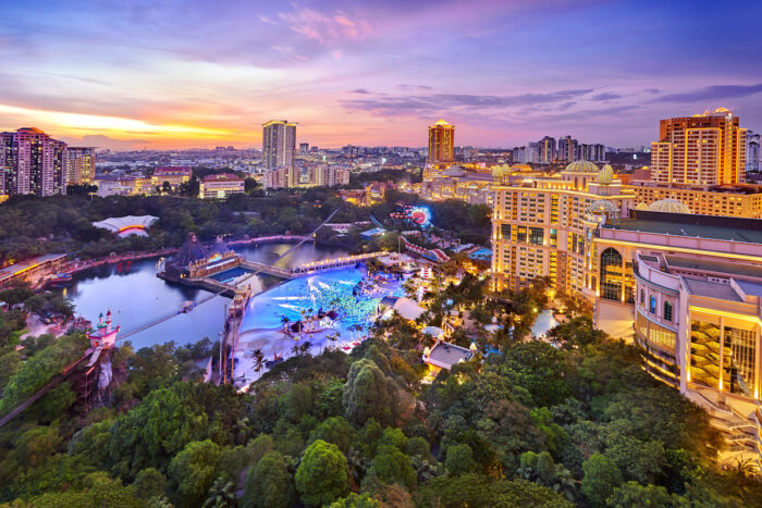 A bird’s eye view of Sunway City Kuala Lumpur, location of the iconic Sunway Resort