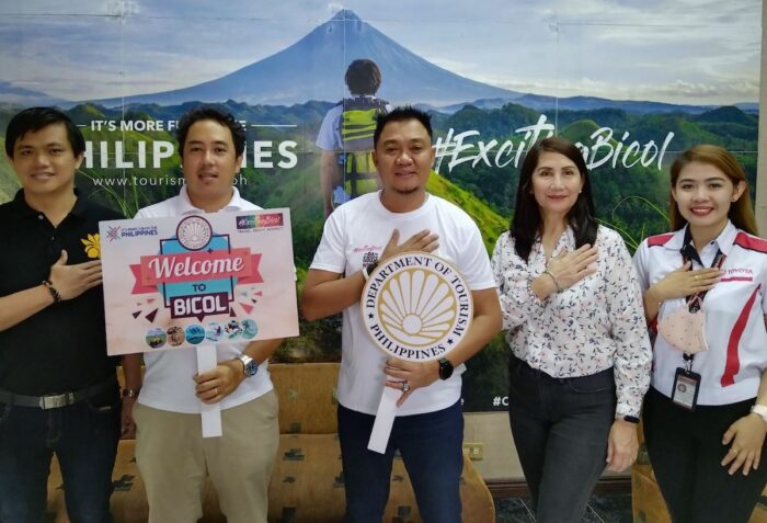 Oz Goose Nationals organizers and supporters (from left) Proxy by The Oriental general manager Edel Antonio, AYC commodore Gregorio Fernand Imperial, DOT Bicol regional director Herbie Aguas, Legazpi City tourism officer Cristina Agapita Pacres, and Toyota Albay marketing professional Nica Marilag. 