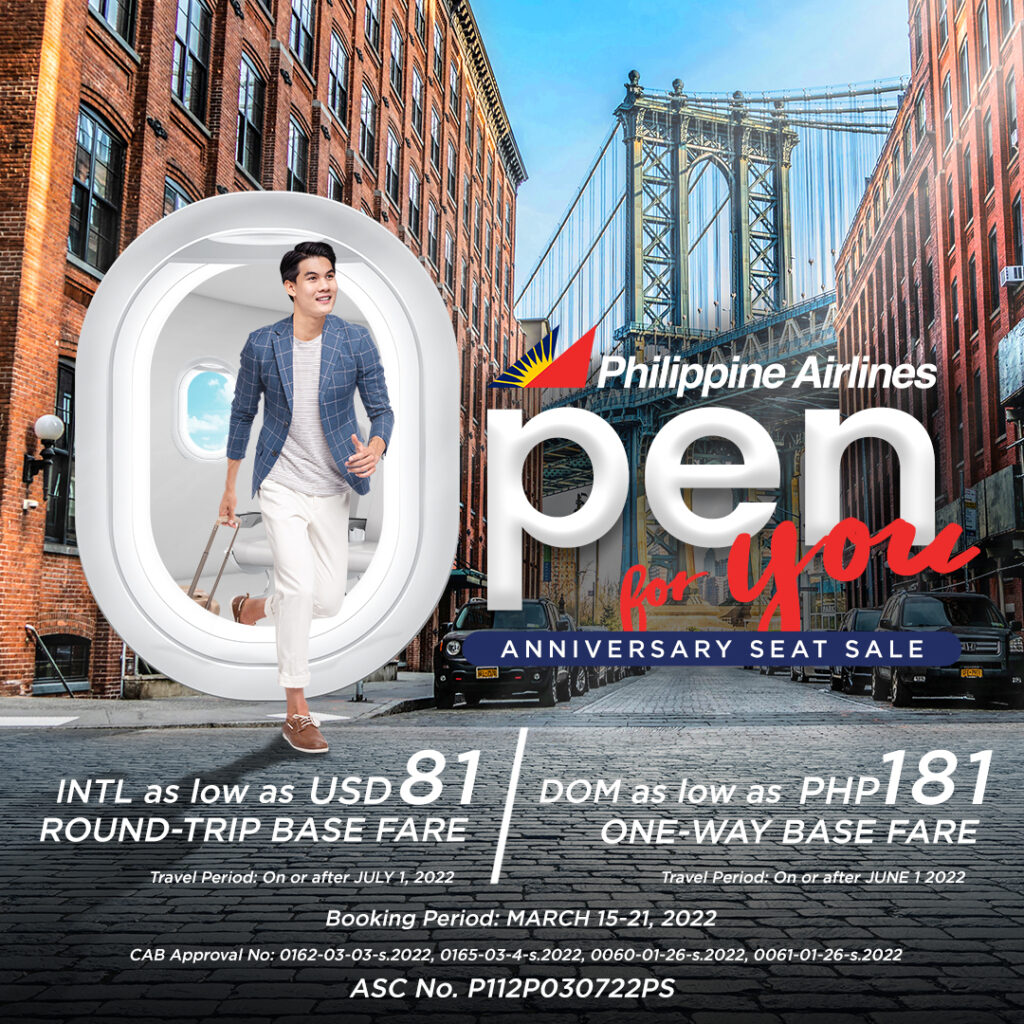 Philippine Airlines Anniversary Seat Sale 2022