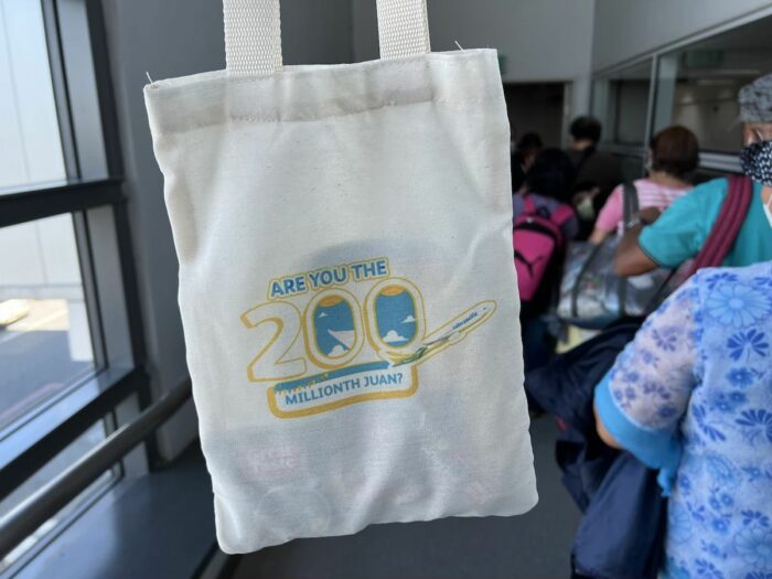 All passengers onboard were given a free CEB lootbag