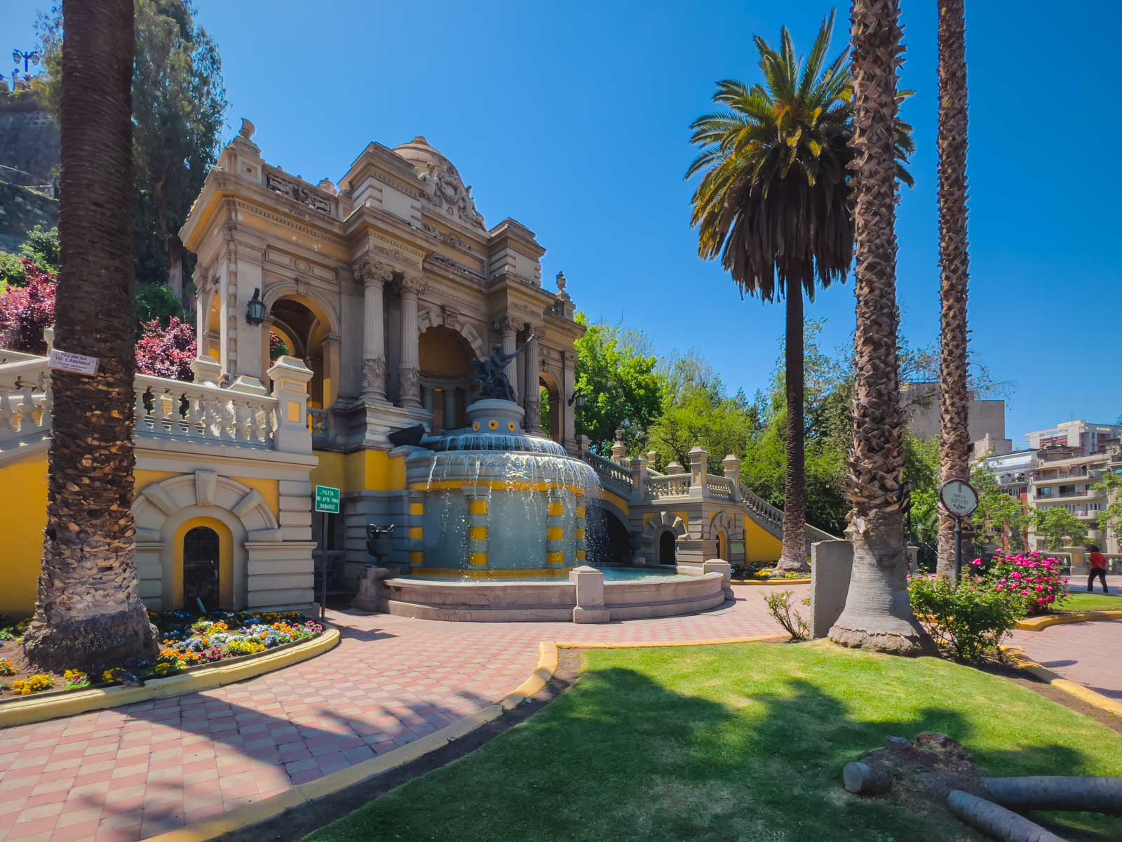 Santa Lucia Fountains Santiago Chile