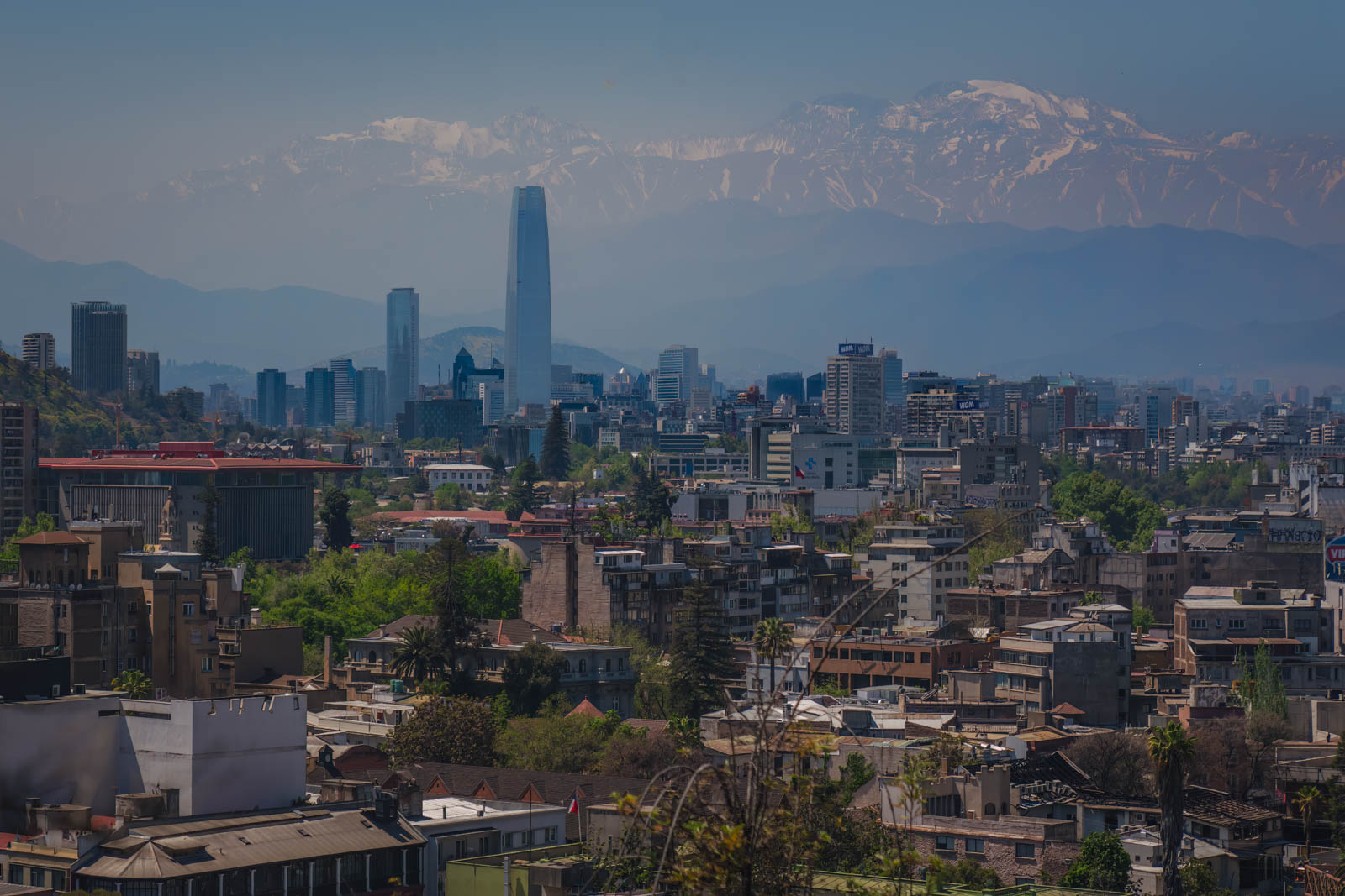 Things to so in Santiago Chile Santa Lucia Hill View