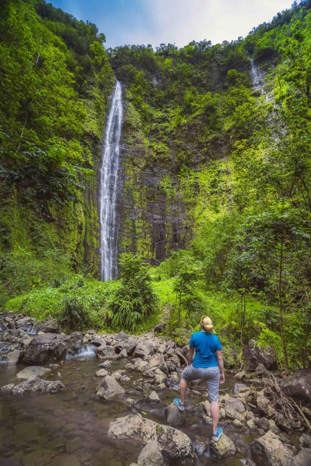 road to hana stops waimoku falls