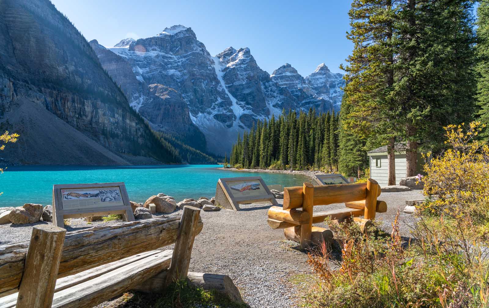 Best Hikes in Banff National Park Moraine Lake Shoreline