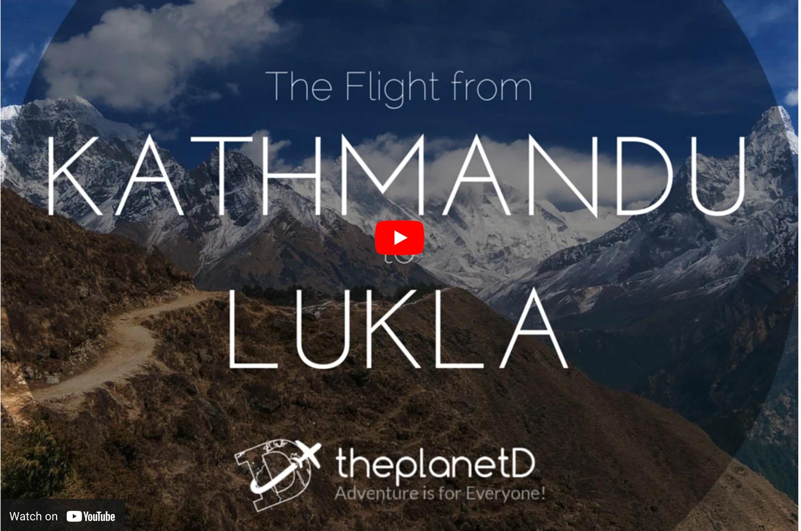 everest base camp trek flight to lukla airport