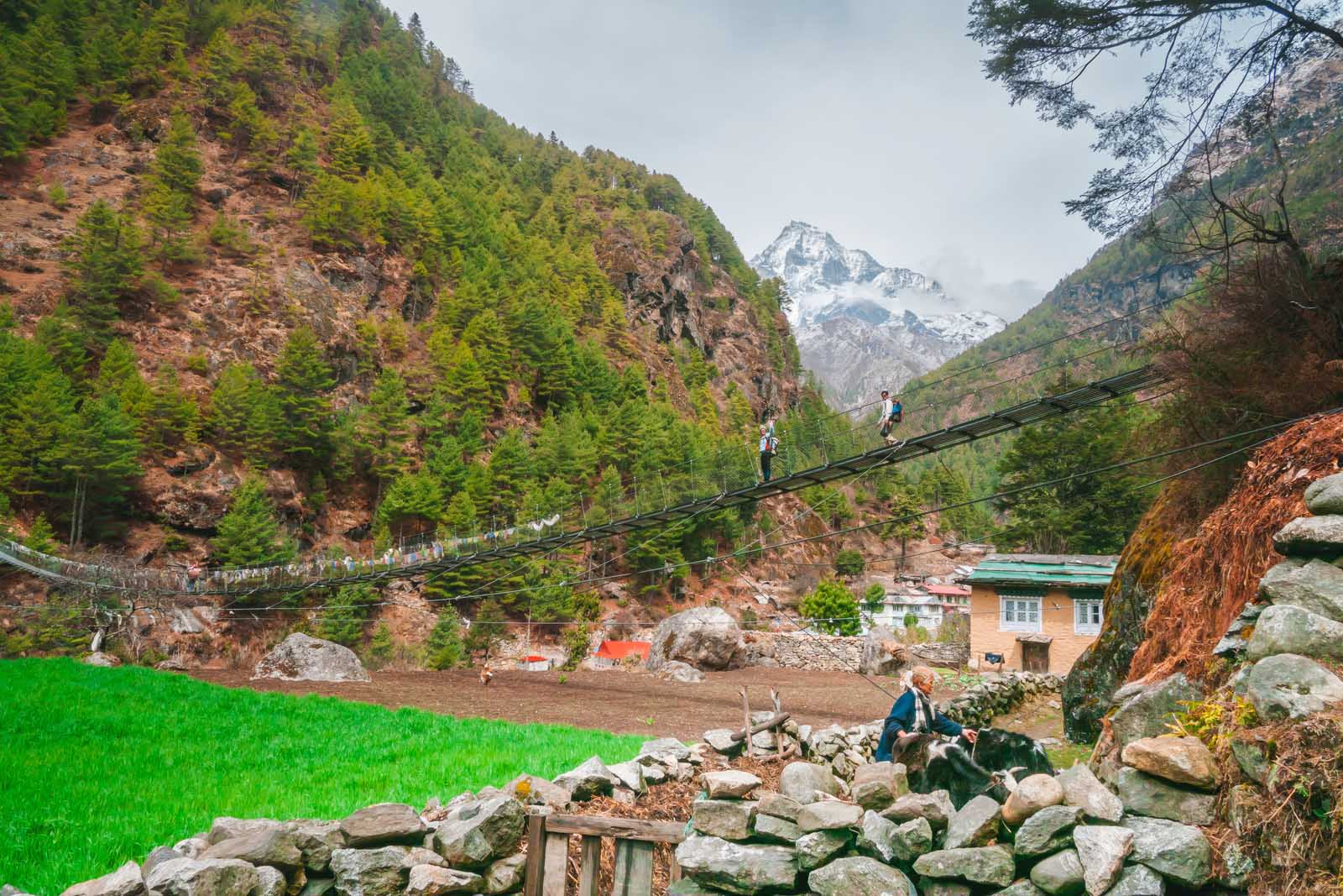 Everest Base Camp Trek Day 2 Suspension Bridges