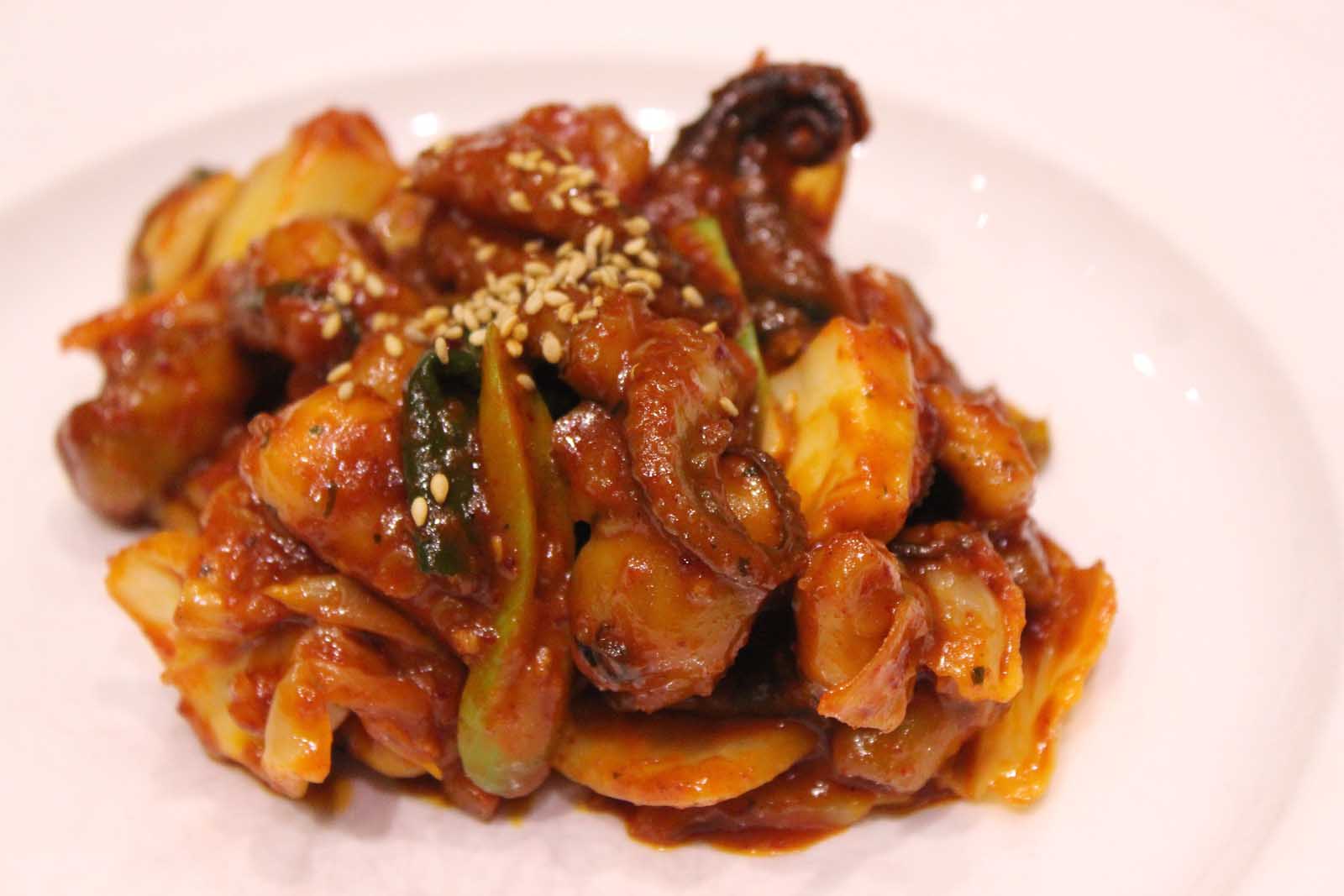 Korean Food Nakji Bokkeum