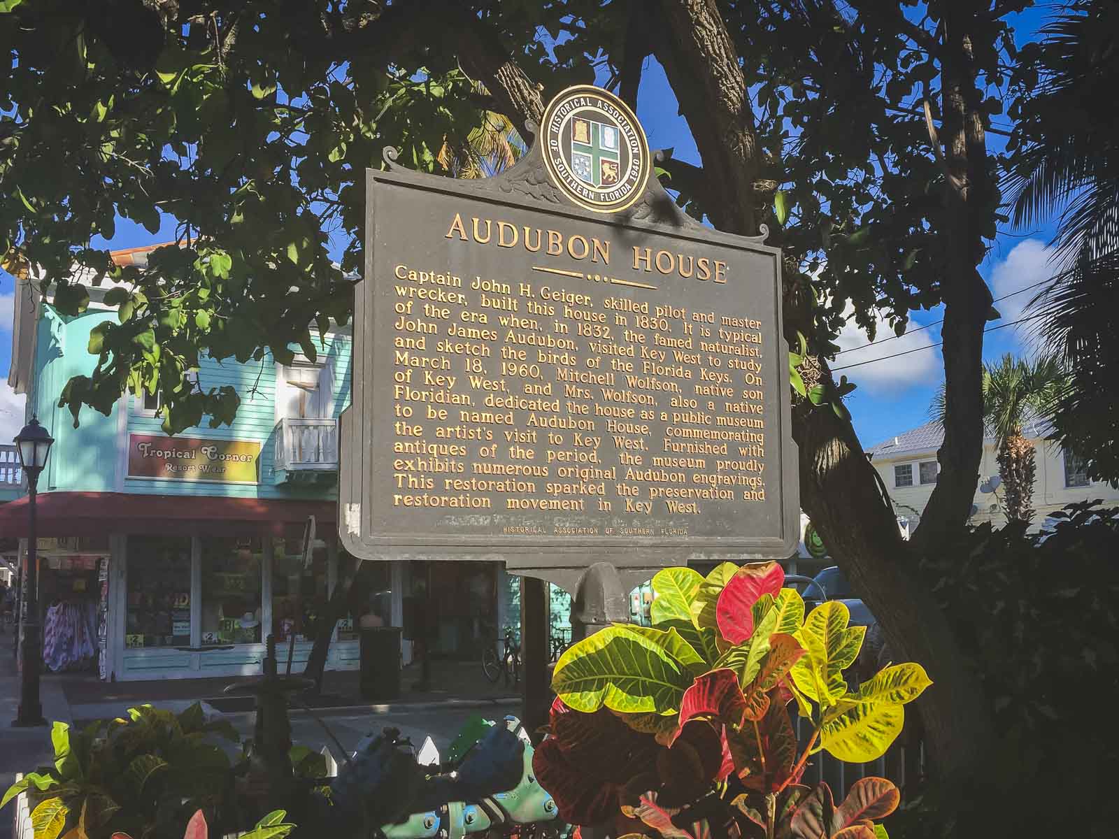 Audubon House Tropical Gardens in Key West Florida