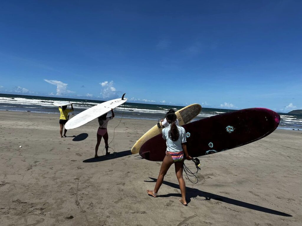 Surfing Lessons at Bagasbas Beach photo via Bagasbas Surfers Club Inc