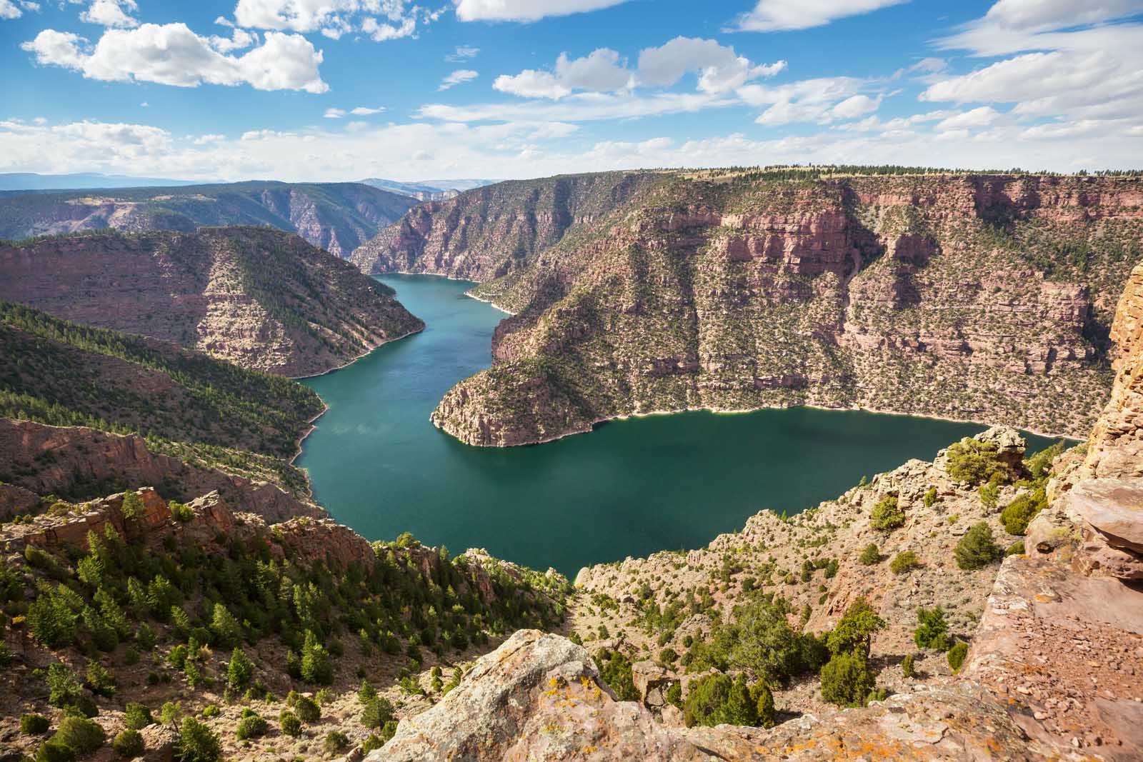 Flaming Gorge in Ashley National Forest Utah